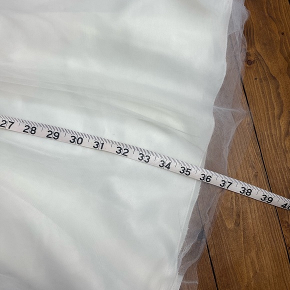 Trish Scully cream Aeralina formal dress size 6 jr. bride flower girl dress - Picture 10 of 12